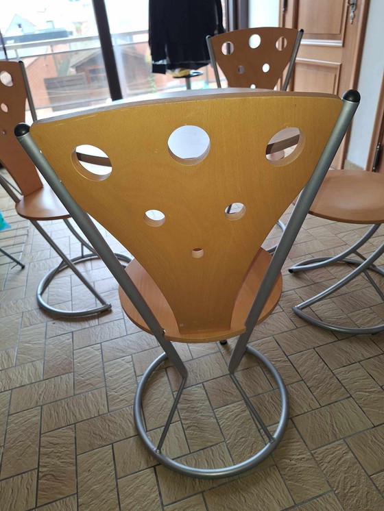 Image 1 of Vintage Tafel Met 4 Stoelen In Nieuwstaat!