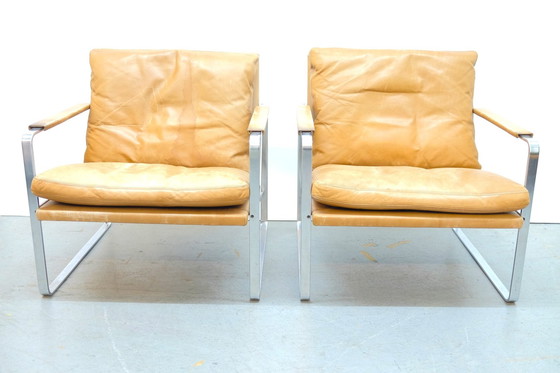 Image 1 of 2x Walter Knoll fauteuil door Preben Fabricius & Jørgen Kastholm