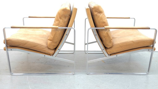 2x Walter Knoll fauteuil door Preben Fabricius & Jørgen Kastholm