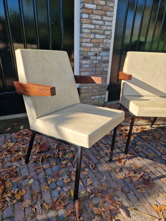Image 1 of 2 Vintage Mid-Century Design Fauteuils In Originele Staat 