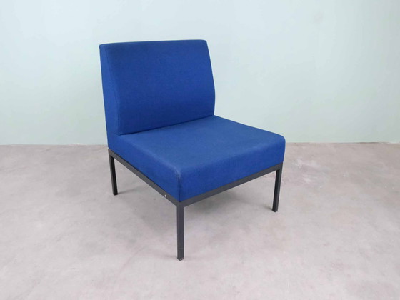Image 1 of Blauwe vintage stoel Midcentury Space Age 