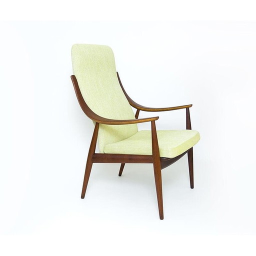 Vintage fauteuil van Peter Hvidt en Orla Molgaard Nielsen voor France en Daverkosen, Denemarken