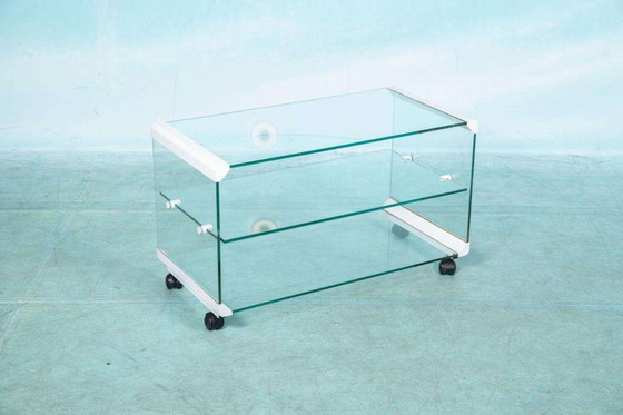 Image 1 of Galotti & Radice serveerwagen glas, vintage design barcart