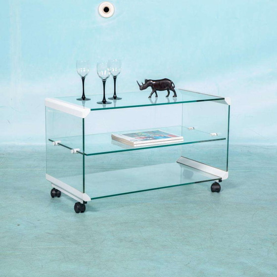 Image 1 of Galotti & Radice serveerwagen glas, vintage design barcart