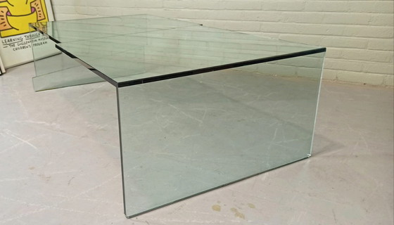 Image 1 of glazen salontafel