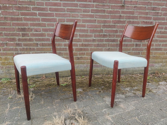 Image 1 of 2x Fristho model D eetkamerstoelen