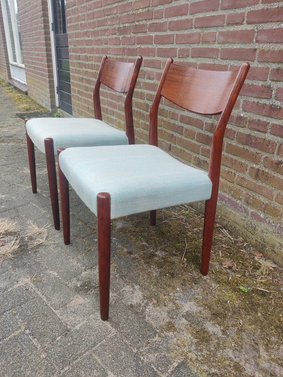 Image 1 of 2x Fristho model D eetkamerstoelen