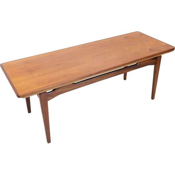 Image 1 of Scandinavische vintage salontafel met verlengstukken, 1960