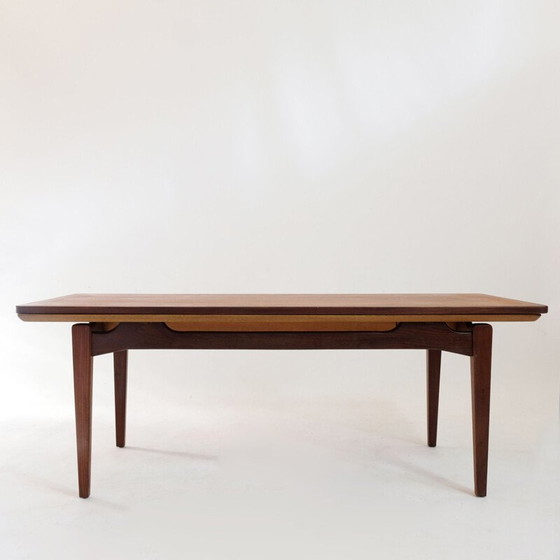 Image 1 of Scandinavische vintage salontafel met verlengstukken, 1960