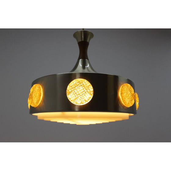 Image 1 of Vintage Deense metalen hanglamp, 1970