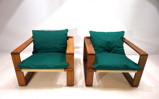 Image 1 of Set van 2 kubistische Bauhaus fauteuils