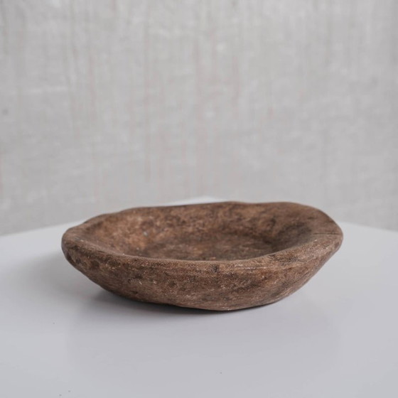 Image 1 of Vintage marmeren kom, Nepal 1920