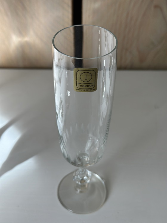 Image 1 of 4 x Durobor Belgium champagne glazen 70s