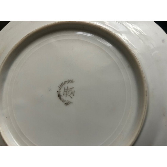 Image 1 of 7 vintage porseleinen borden gedecoreerd met vogels, Japan