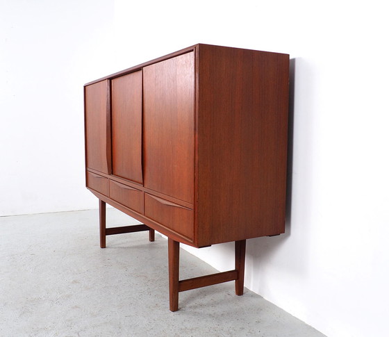 Image 1 of EW Bach teak highboard, jaren 60 