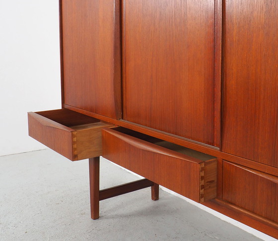 Image 1 of EW Bach teak highboard, jaren 60 