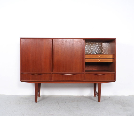 Image 1 of EW Bach teak highboard, jaren 60 