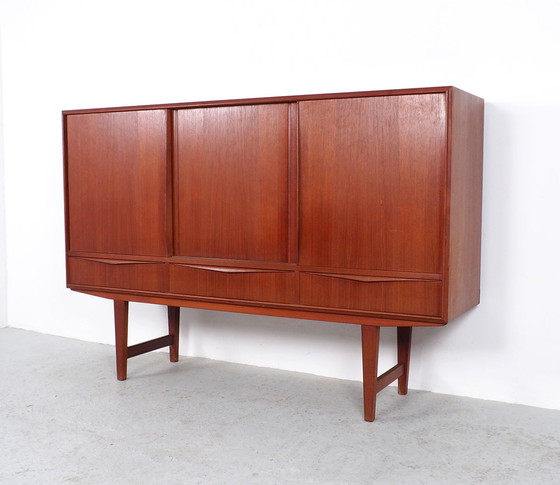 Image 1 of EW Bach teak highboard, jaren 60 