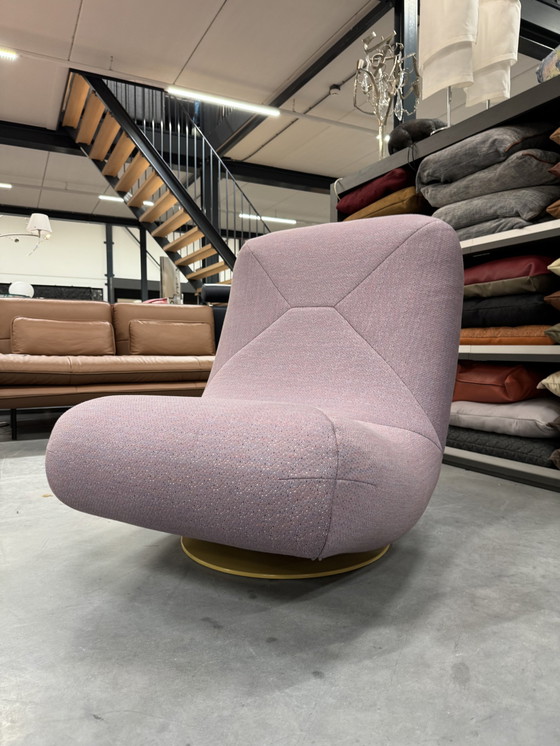 Image 1 of Label Bean draai Fauteuil Lavendel Stof 