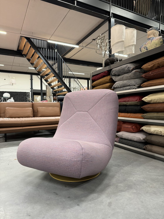 Image 1 of Label Bean draai Fauteuil Lavendel Stof 