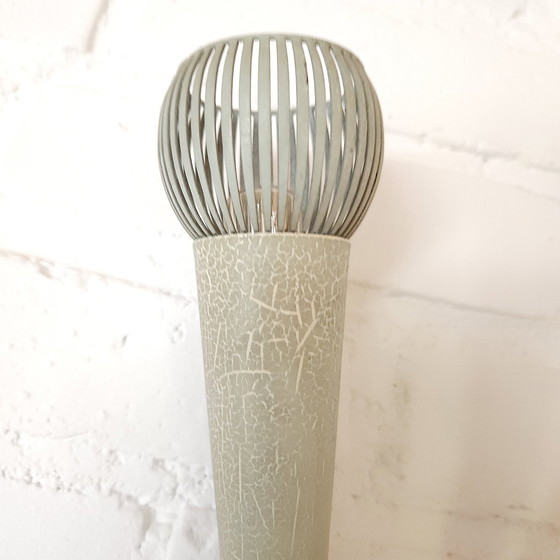 Image 1 of Vintage Messing Pastelkleurig Fifties Mcm Wandlampje