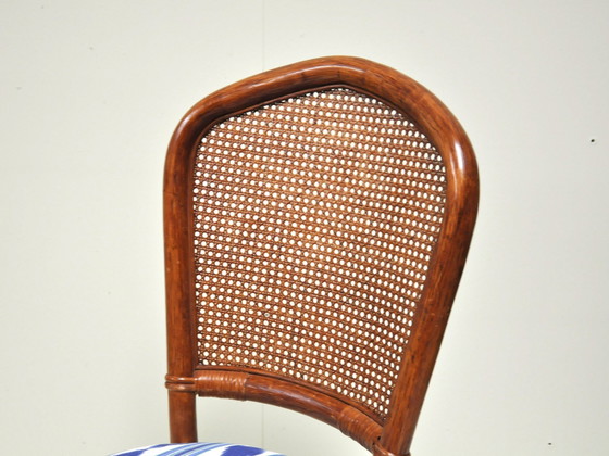 Image 1 of Vintage Bamboe Eetkamerstoelen