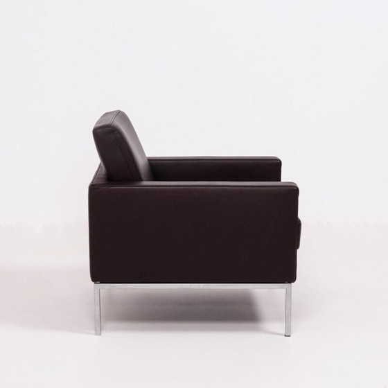 Image 1 of Paar vintage Walter Knoll bruin lederen fauteuils