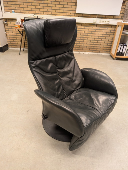 Jori Relaxfauteuil Symphony Donkergroen Leer