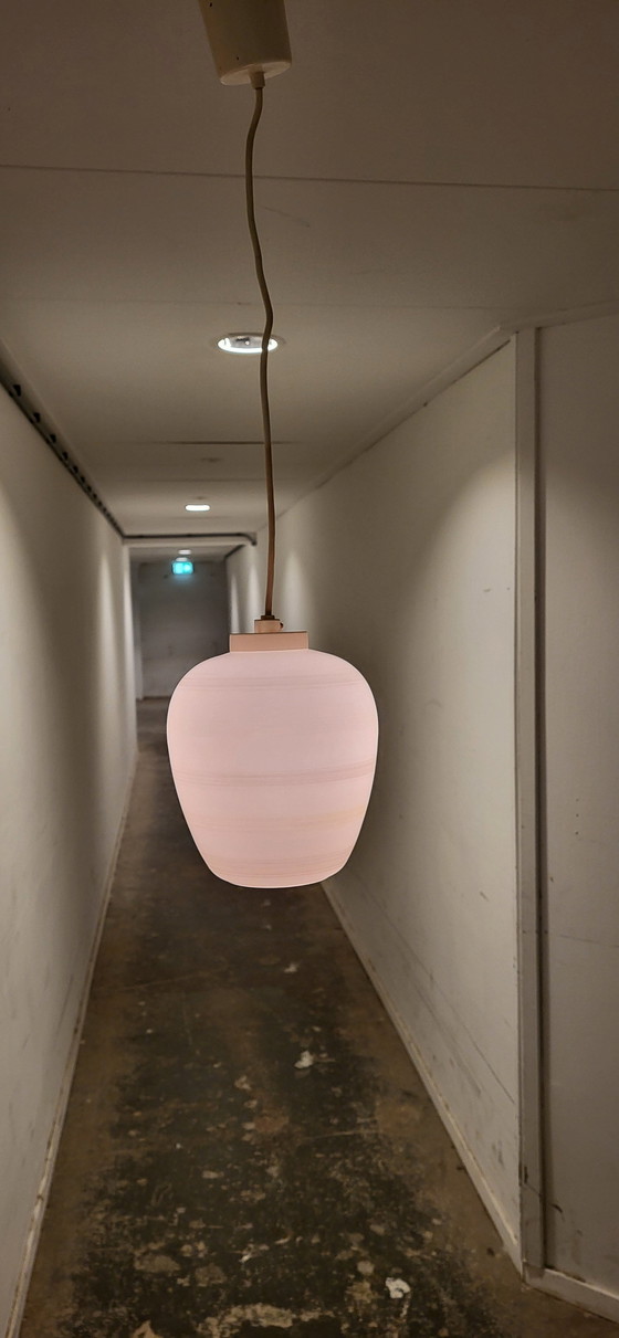 Image 1 of Vintage Melkglas Lamp (Wellicht Philips) Jaren '50