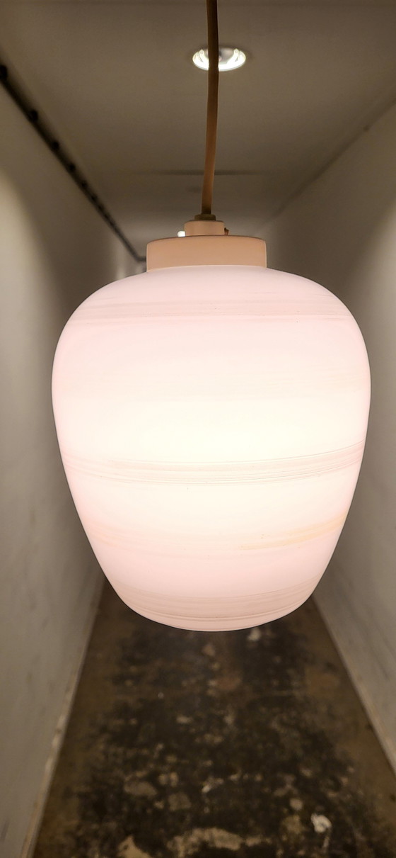 Image 1 of Vintage Melkglas Lamp (Wellicht Philips) Jaren '50