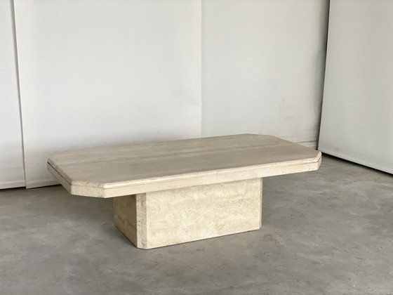 Image 1 of Vintage travertine coffeetable