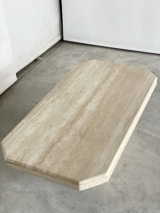 Image 1 of Vintage travertine coffeetable