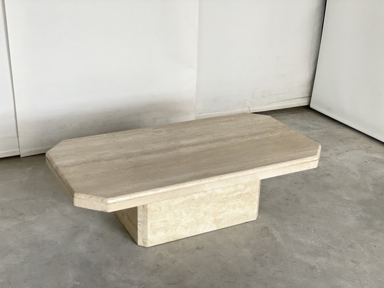 Image 1 of Vintage travertine coffeetable