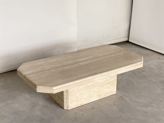 Image 1 of Vintage travertine coffeetable