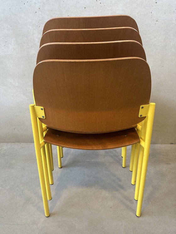 Image 1 of 6x vintage stapelstoelen ‘De Valk’