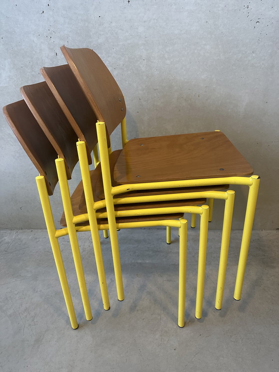 Image 1 of 6x vintage stapelstoelen ‘De Valk’