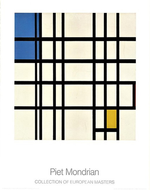 Piet Mondriaan ---Compositie No 4   --Uit 1942