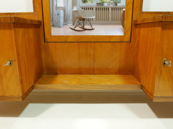 Image 1 of Vintage spiegel ladekast, jaren 1950, Duitsland