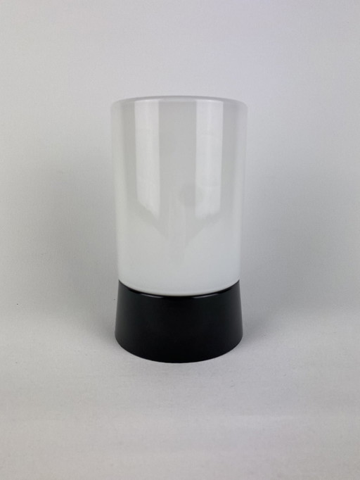 Witte cilindervormige Art Deco Raak plafondlamp met zwart armatuur