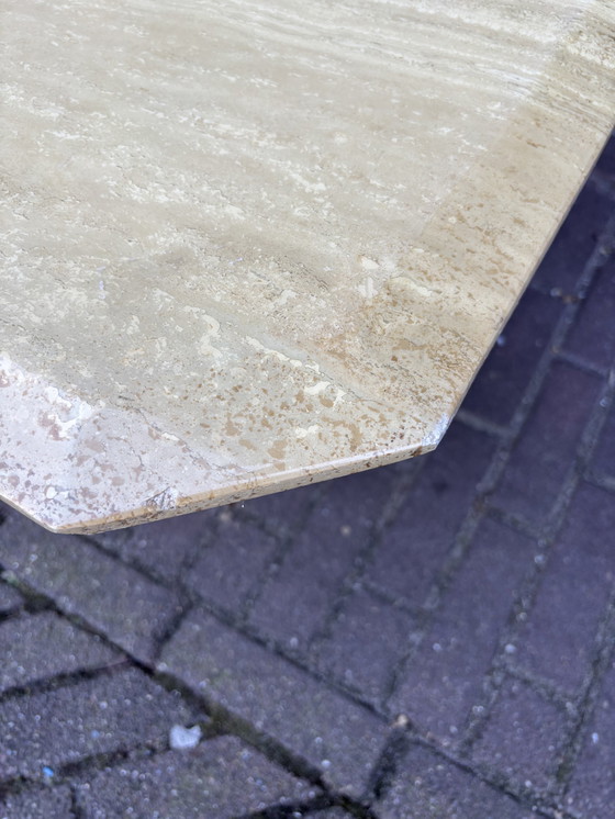 Image 1 of Vintage Italiaans Travertin Coffeetable