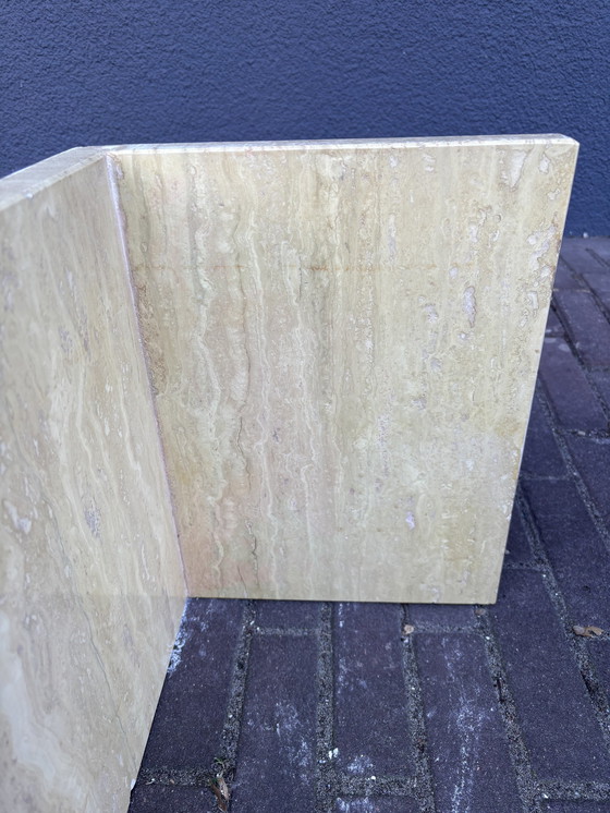 Image 1 of Vintage Italiaans Travertin Coffeetable