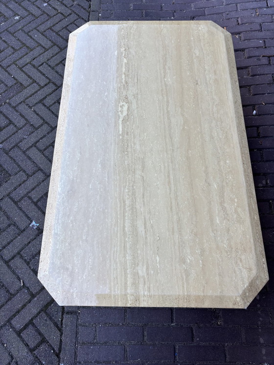 Image 1 of Vintage Italiaans Travertin Coffeetable