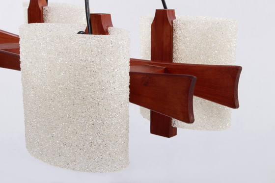 Image 1 of Vintage hanglamp met harskapjes