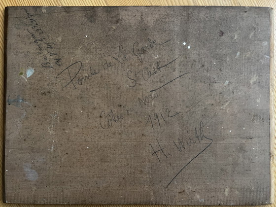 Image 1 of Wirth Henri Prosper, Frankrijk, Olieverfpaneel 1912, Saint Cast, Pointe De La Garde, Côtes-Du-Nord.