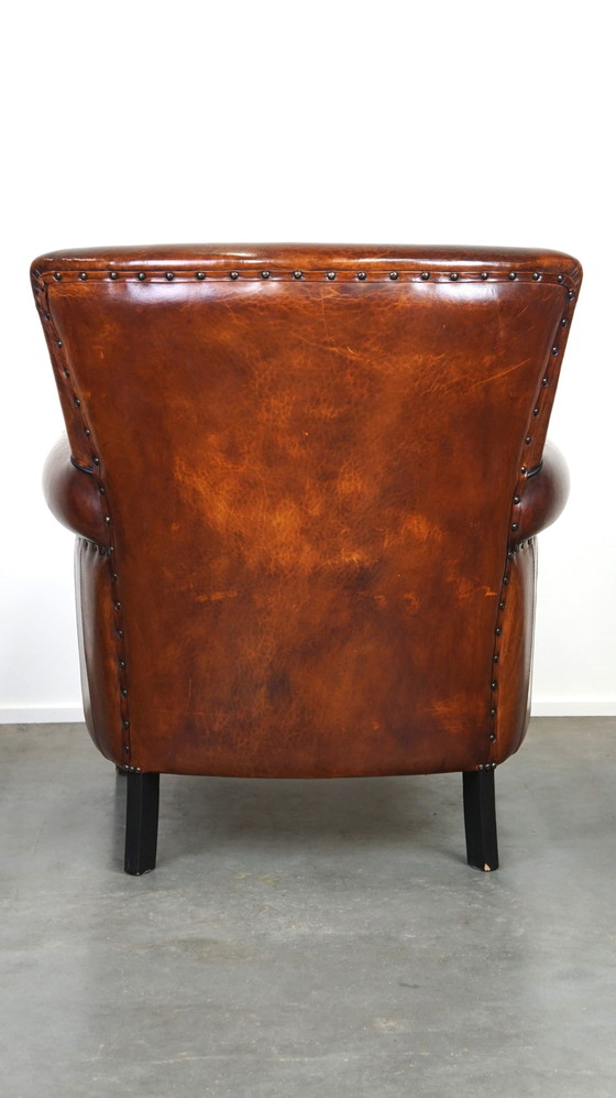 Image 1 of Armchair/ fauteuil gemaakt van schapenleer