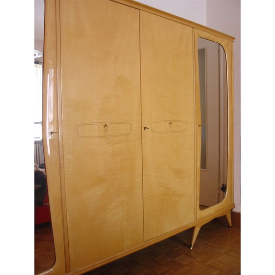 Image 1 of Vintage esdoorn kast door Silvio Cavatorta, Italië 1950