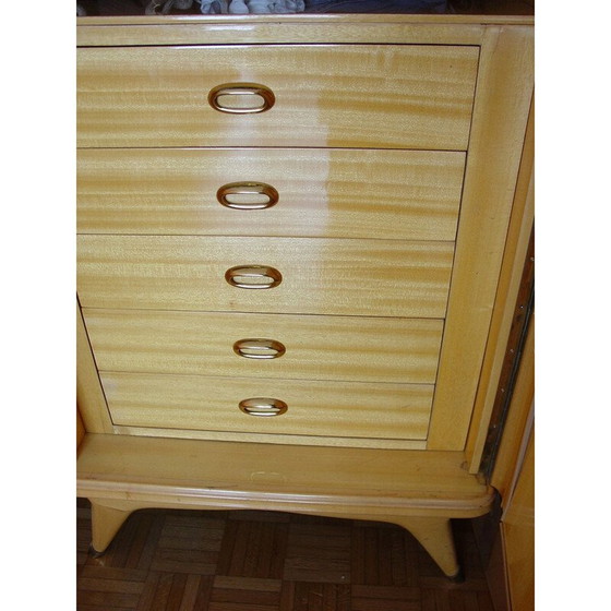 Image 1 of Vintage esdoorn kast door Silvio Cavatorta, Italië 1950