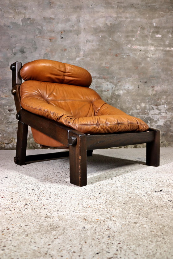 Image 1 of Gerard Van Den Berg Brutalist Lounge Chair Voor Montis 