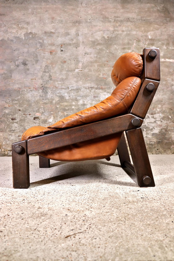 Image 1 of Gerard Van Den Berg Brutalist Lounge Chair Voor Montis 