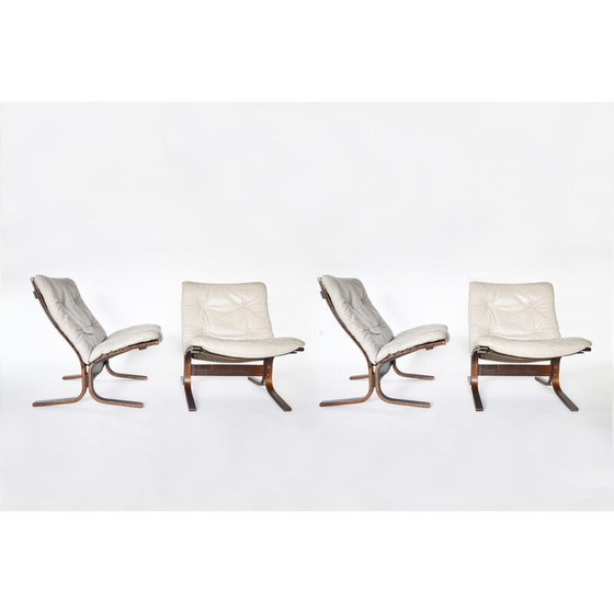 Image 1 of Set van 4 vintage Siesta fauteuils van Ingmar Relling voor Westnofa, Noorwegen 1960